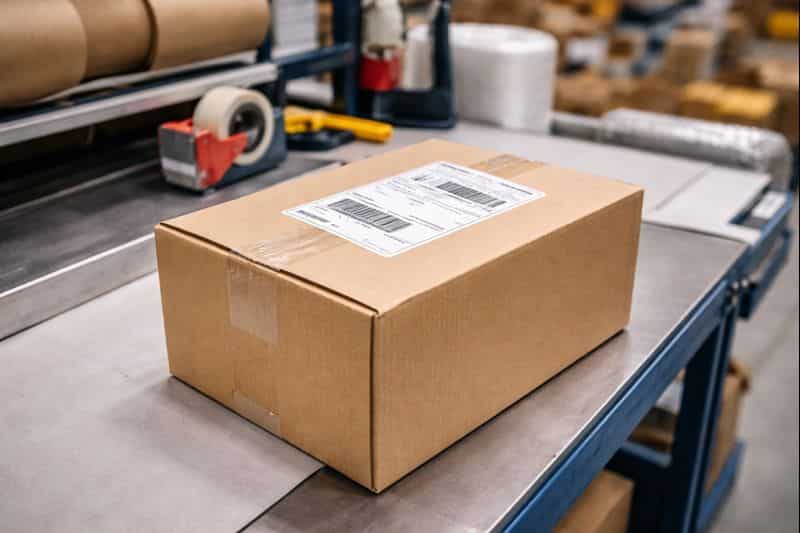 Verpakte zending voor fulfilment